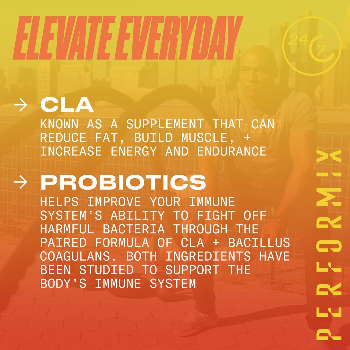 Performix AbCuts CLA + Probiotics Soft Gels for Lean Muscle Growth, Energy, and Digestive Health - Men & Women - 100 Count