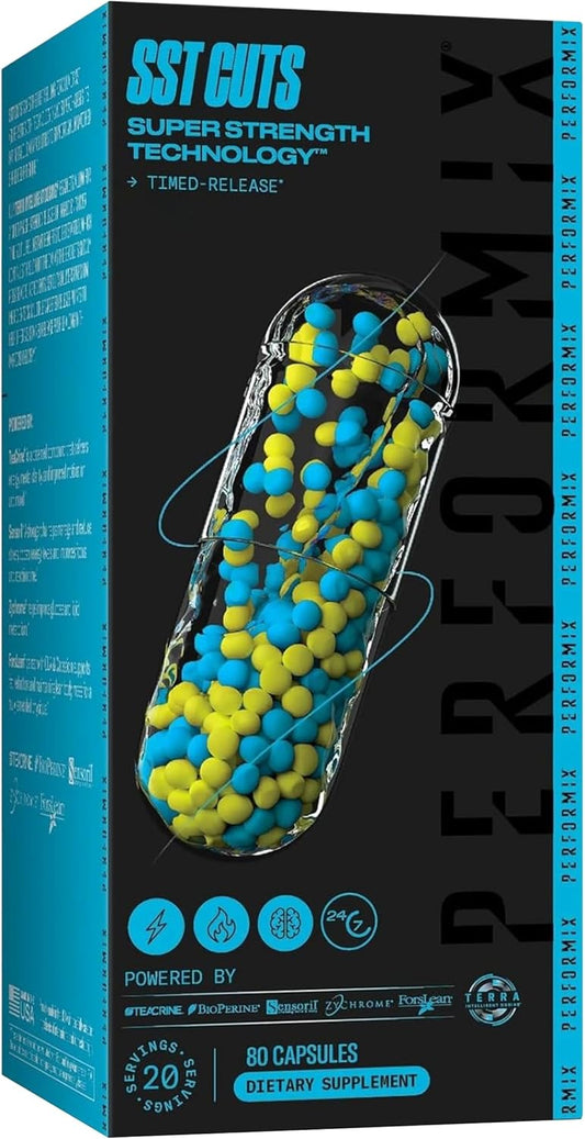 Performix SST Cuts Energy and Focus Nootropic Supplement for Men and Women - 80 Servings