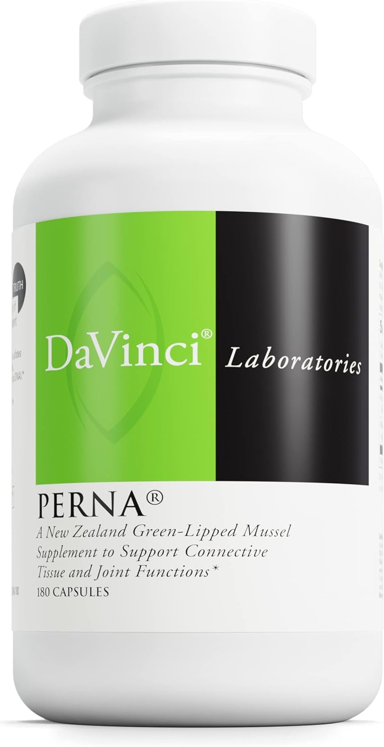 Perna Canaliculus & Alfalfa Leaf Capsules for Joint Comfort & Collagen Production - Dietary Supplement for Connective Tissue Health - 180 Count