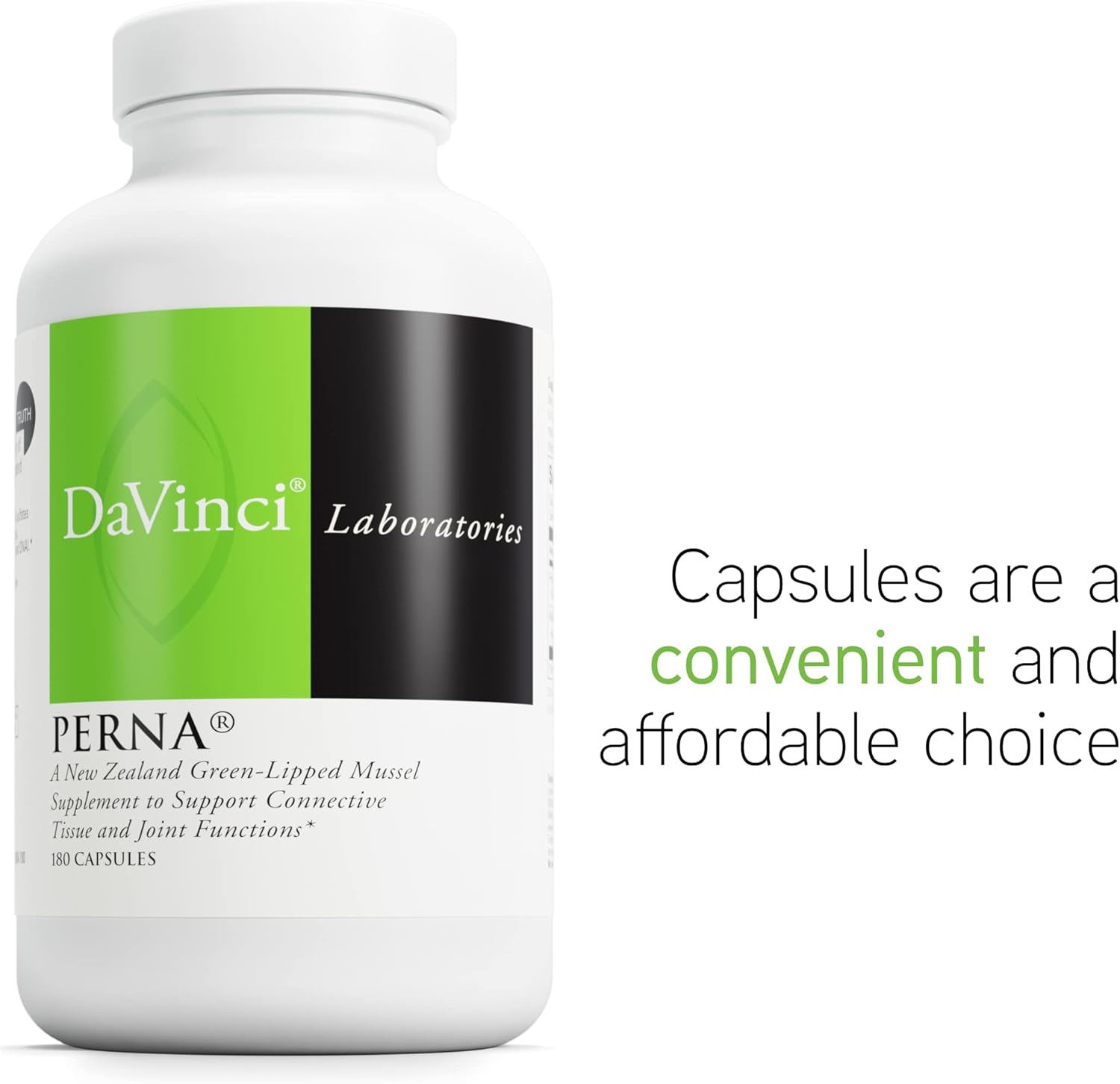 Perna Canaliculus & Alfalfa Leaf Capsules for Joint Comfort & Collagen Production - Dietary Supplement for Connective Tissue Health - 180 Count