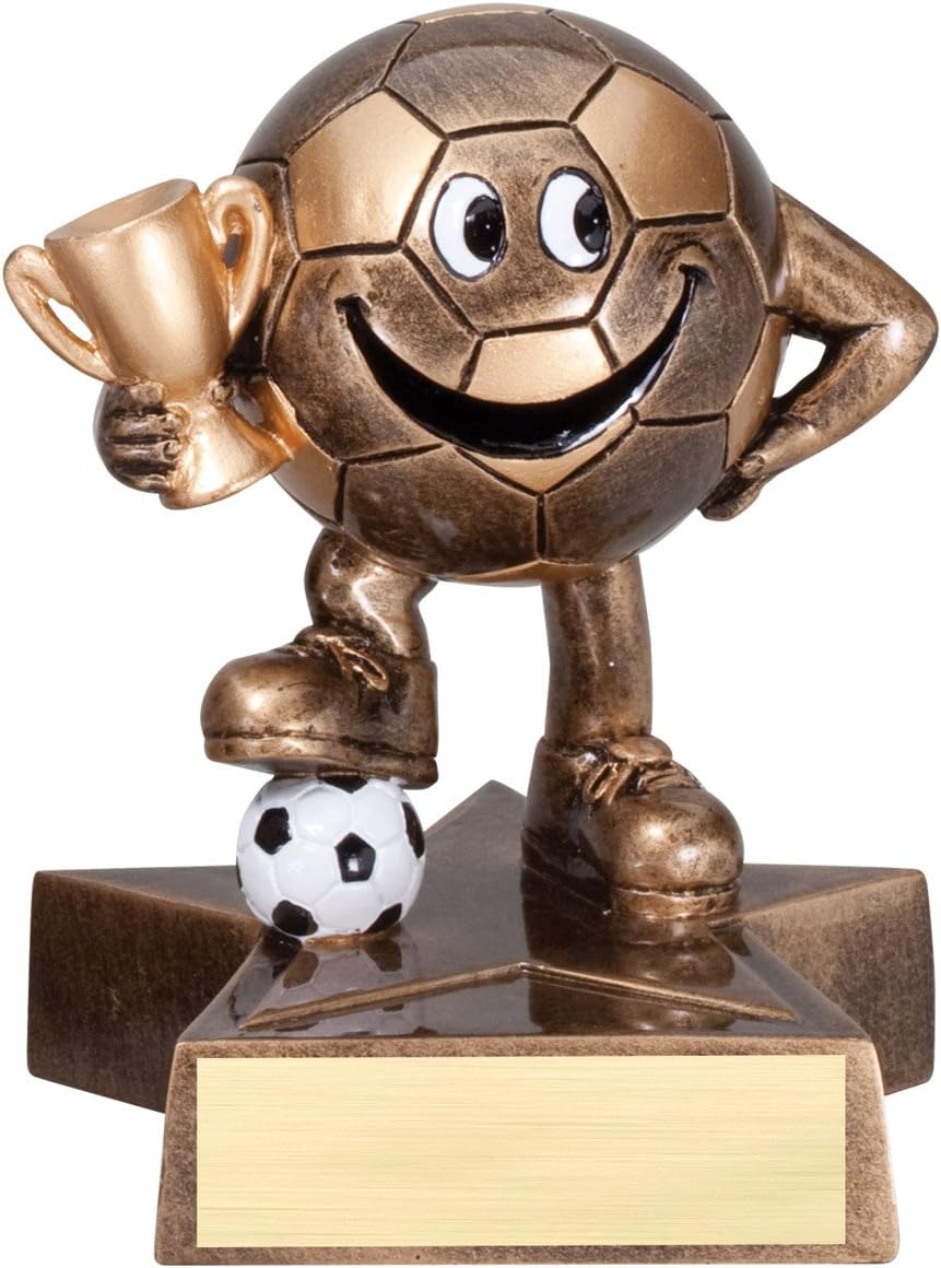 Personalized 4" Soccer Lil Buddy Trophy for Kids | Engraved Soccer Award for Children - Customize Today
