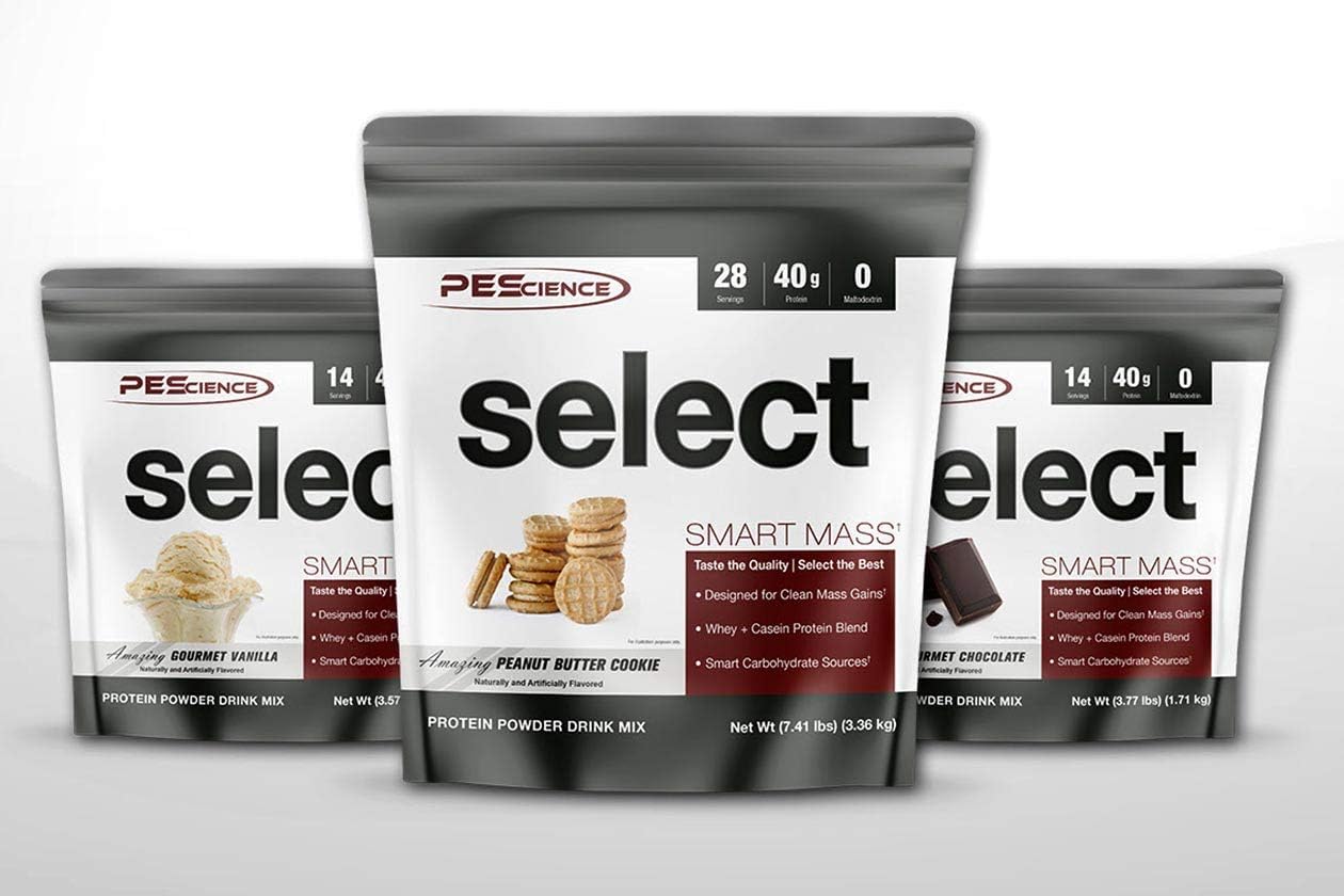 PEScience Select Smart Mass Protein Powder Supplement, Gourmet Chocolate Flavor, 28 Servings, Clean Mass Gainer, 3.25kg
