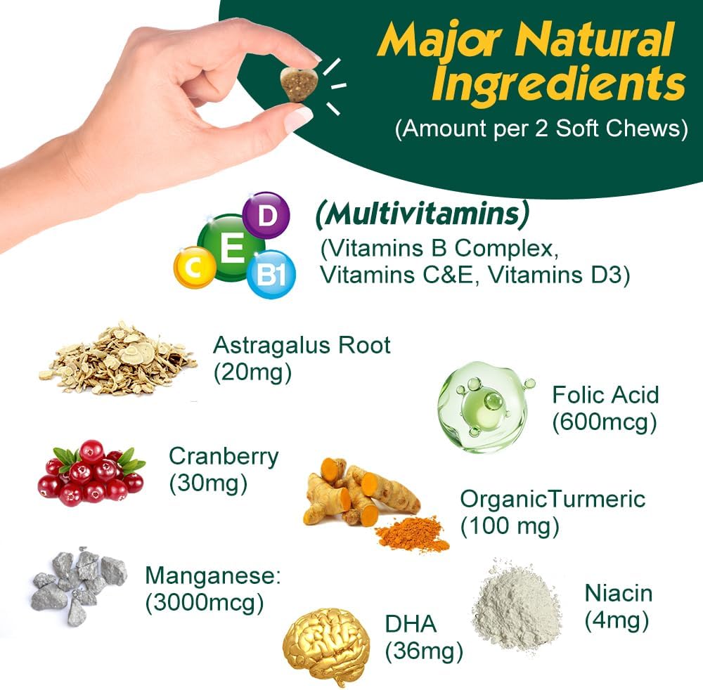 PetriMins 23-in-1 Multivitamin for Dogs, 90-Count, Chicken Flavor, Supports Joint Mobility and Digestive Health