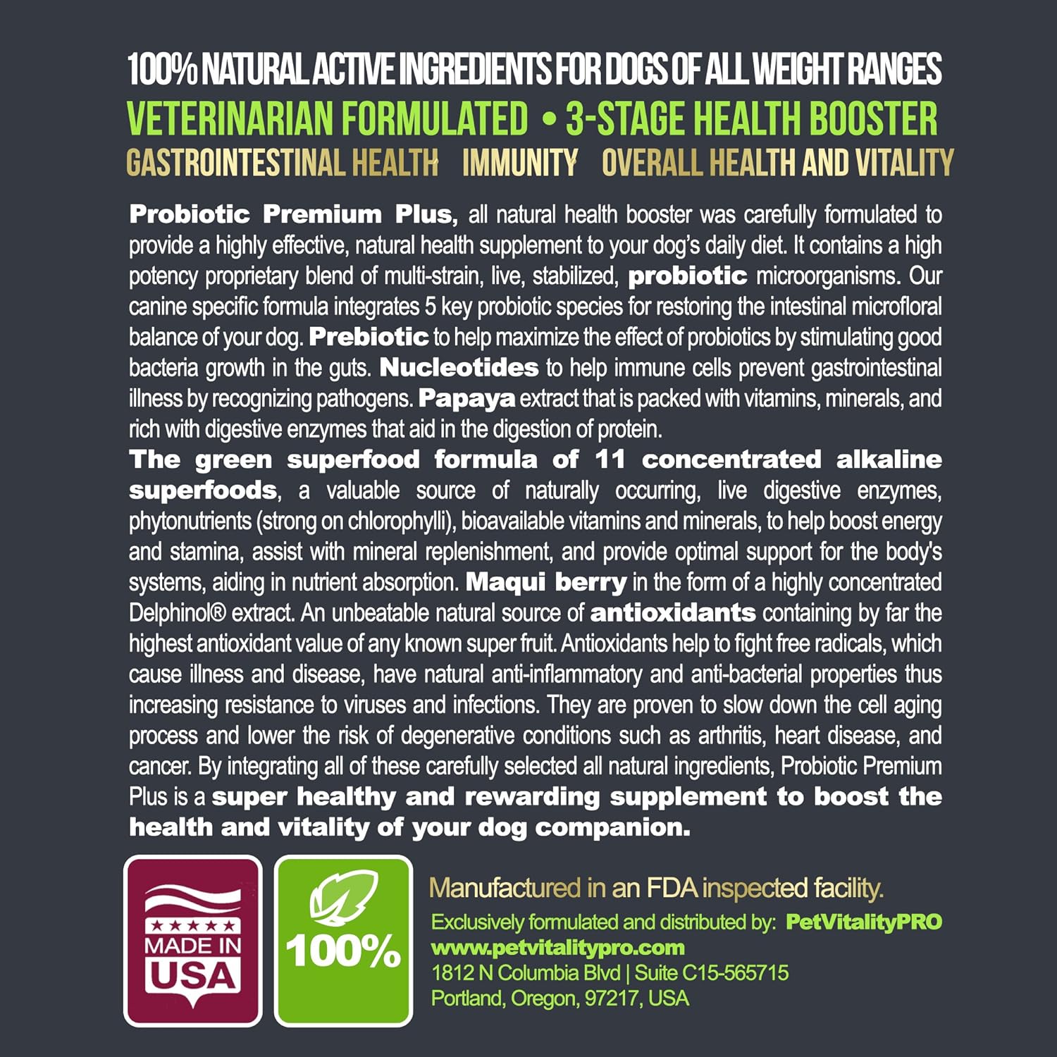 PetVitalityPRO Probiotic Soft Chews for Dogs with Digestive Enzymes - 4 Billion CFUs - Supports Gut Health and Immune System - 60 Count