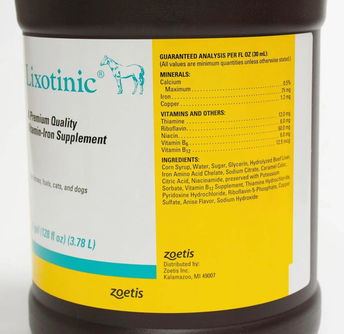 Pfizer Equine Lixotinic: Multi-Vitamin and Mineral Supplement for Horses