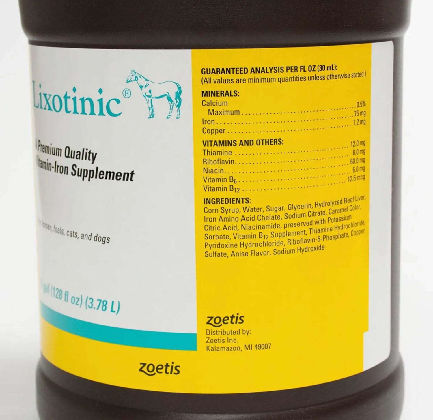 Pfizer Equine Lixotinic: Multi-Vitamin and Mineral Supplement for Horses