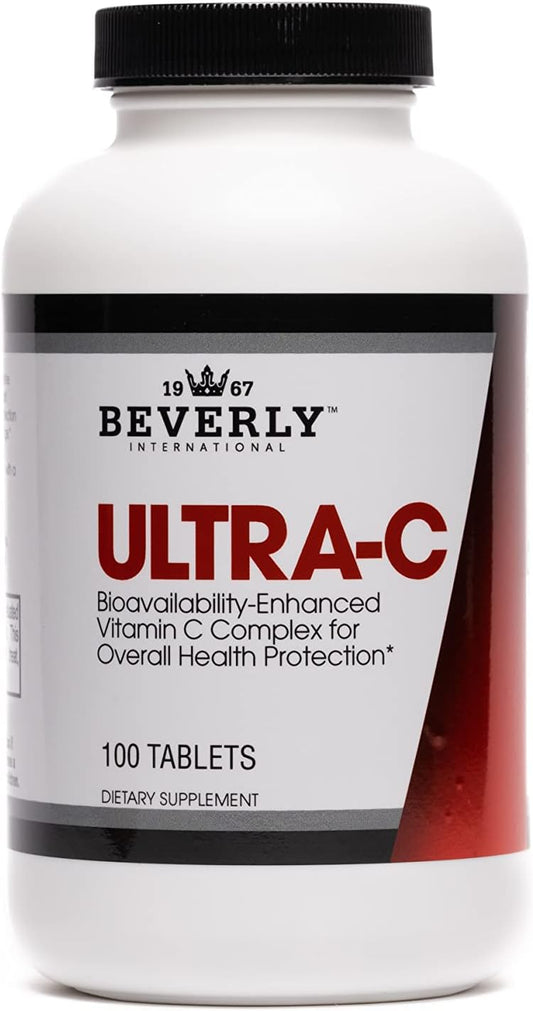 Pharmaceutical Grade Beverly International Ultra-C: 100 Sustained-Release Vitamin C Tabs for Wellness and Recovery, Boost Your Immunity