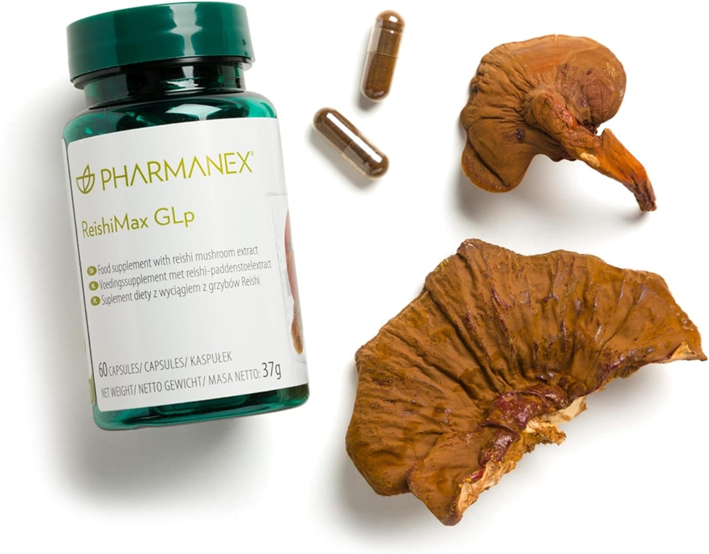 Pharmanex ReishiMax Immune Support Supplement with Red Reishi Mushroom Extract - 60 Capsules to Boost Immune Health, Energy, Vitality, Wellness