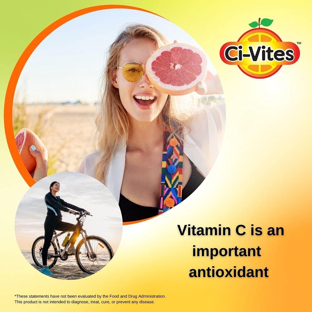 Pharmatech® Ci-Vites 1000mg Vitamin C Supplements for Immune Support - High Potency Antioxidant Tablets, USA Made, Sugar Free - 100 Count