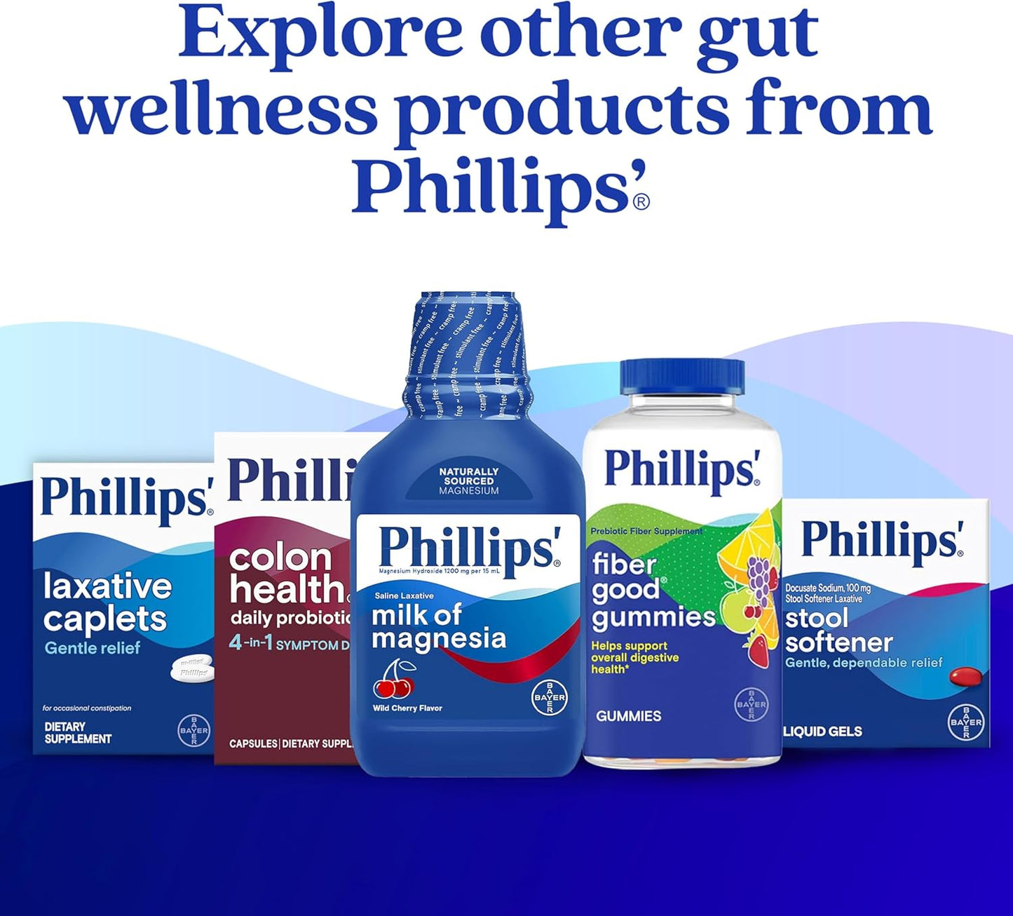 Phillips' Colon Health Probiotic Capsules, 4-in-1 Symptom Defense, 60 Count - Occasional Gas, Bloating, Constipation, Diarrhea