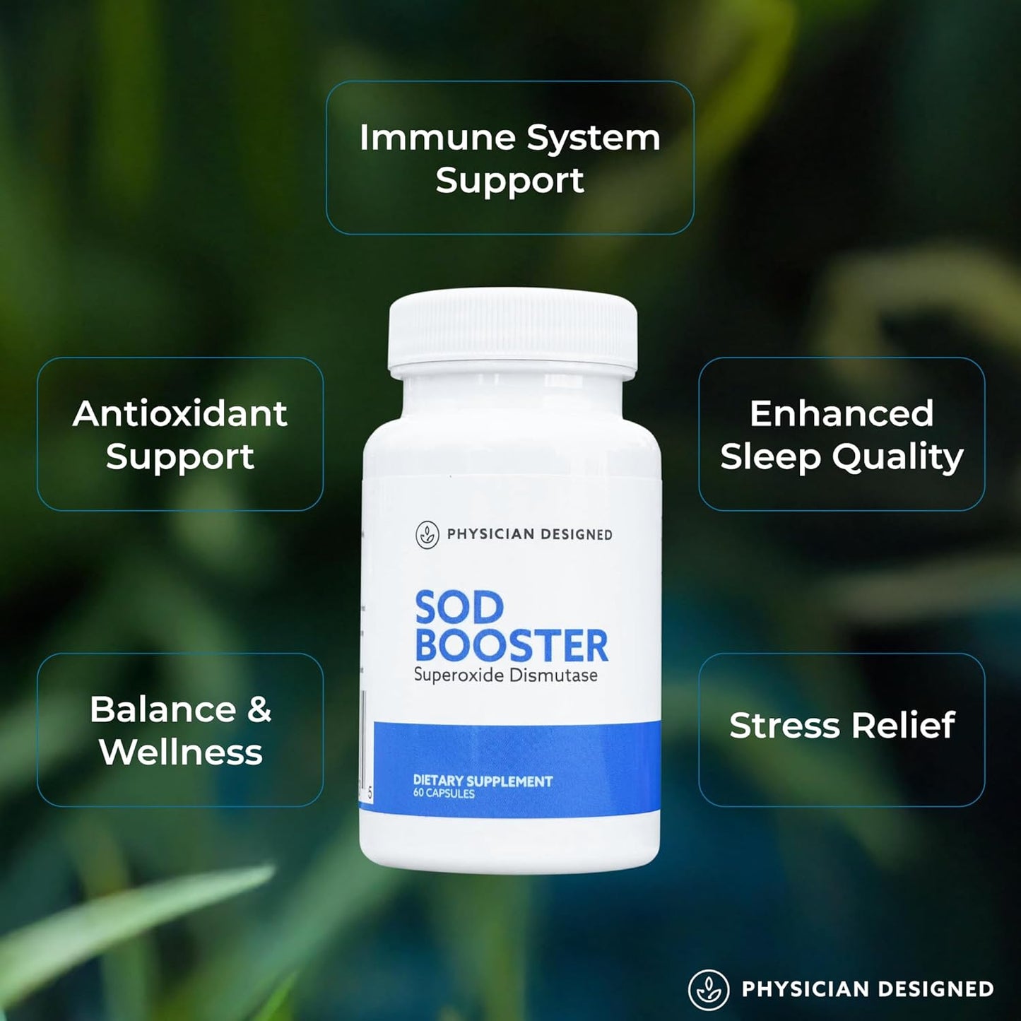 Physician Designed VARS SOD Booster - Antioxidant Supplement with Superoxide Dismutase | 60 Capsules