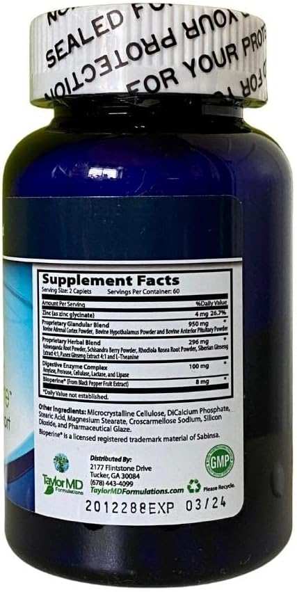 Physician Formulated Taylor MD AdrenaCare Adrenal Support with Clinical Validation