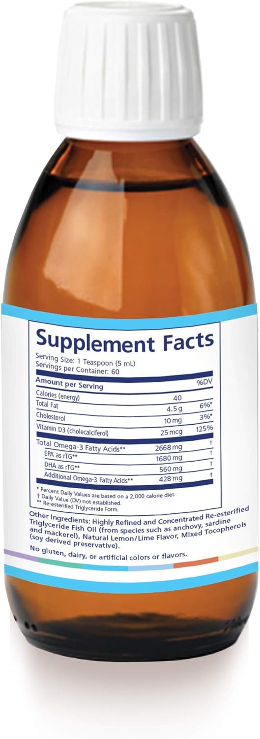 Physician Recommended Nutriceuticals PRN DE Omega Benefits Liquid Formula for Eye Dryness - 2240mg EPA & DHA - 40 Day Supply