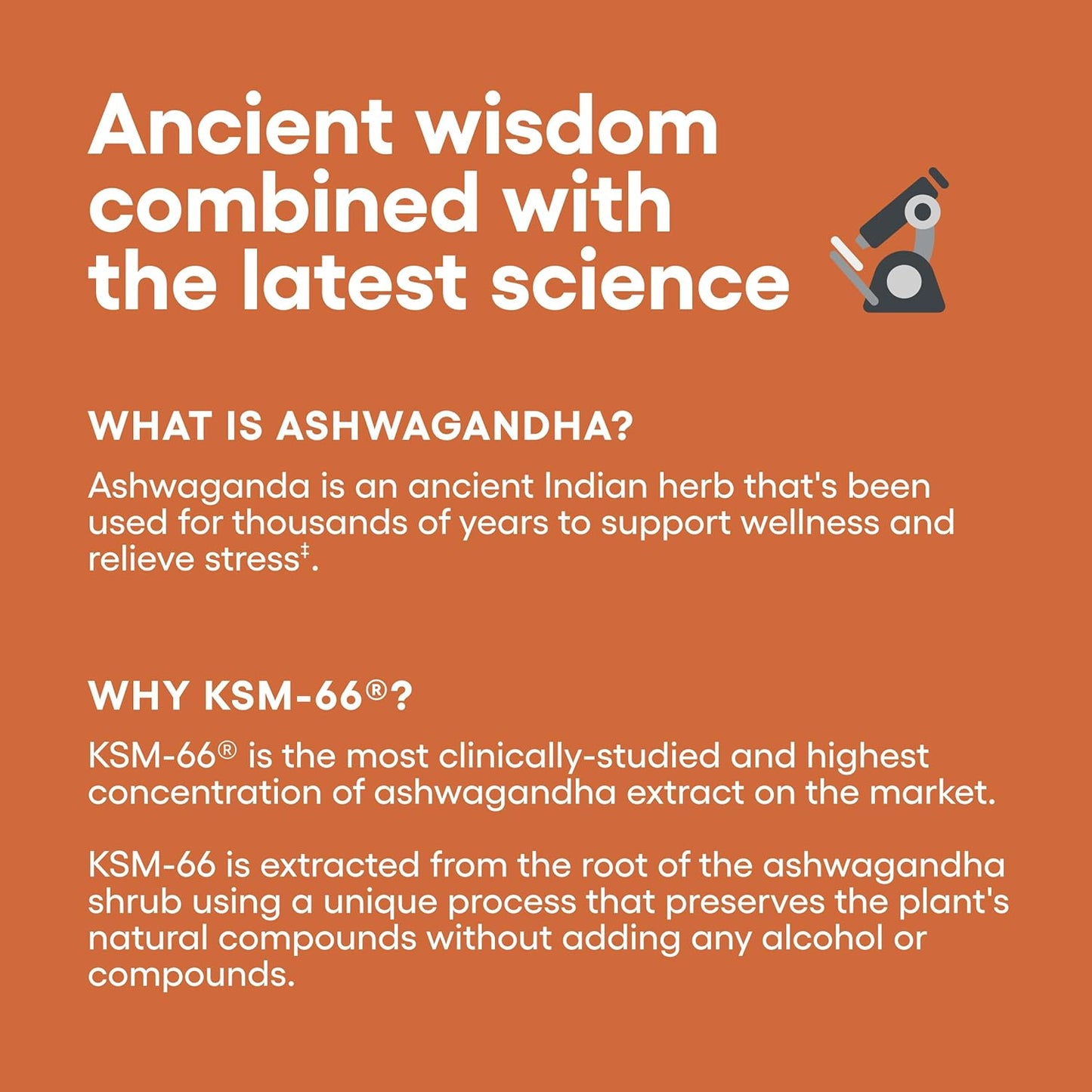 Physician's CHOICE KSM-66 Ashwagandha Root Extract Capsules - Stress & Mood Support - 1,000 MG - Clinically Studied - 5% Withanolides - 60 Caps