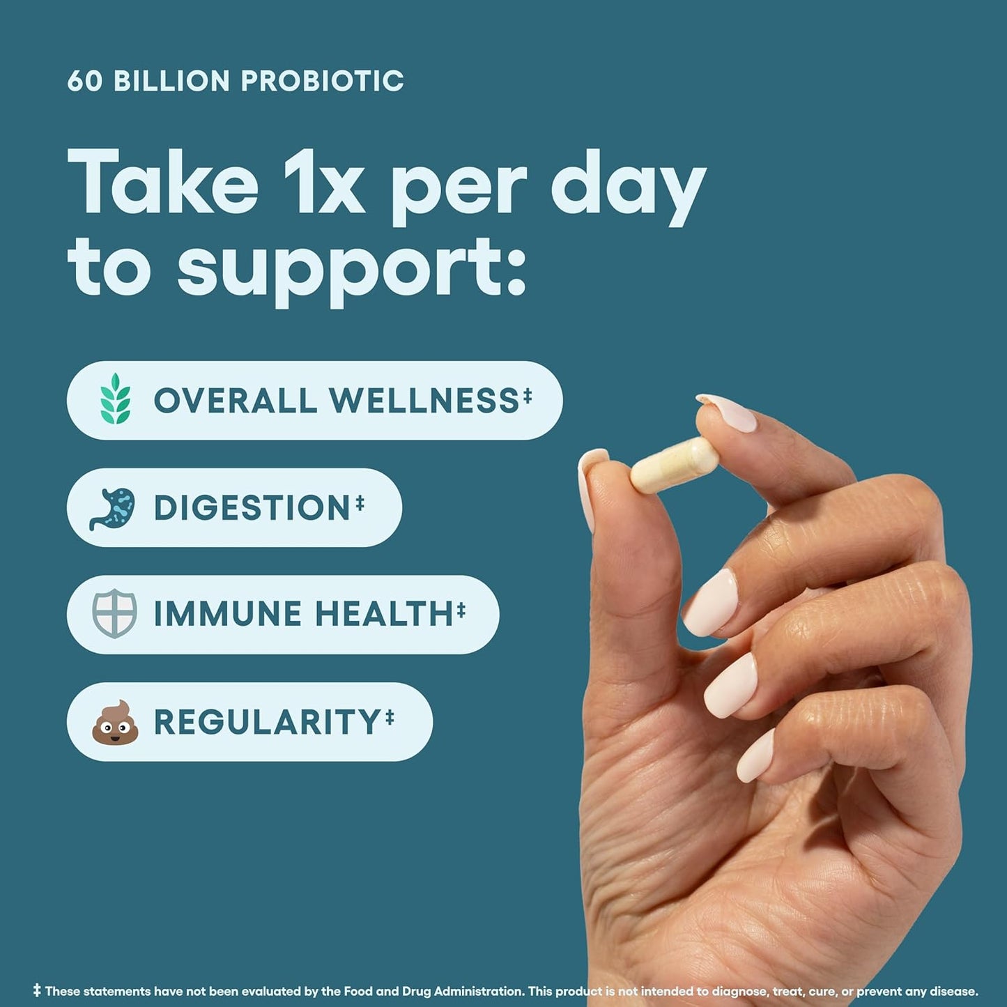 Physician's CHOICE Probiotics 60 Billion CFU with Organic Prebiotics for Immune & Digestive Health - Supports Gut Issues - 60ct Bottle for Men & Women