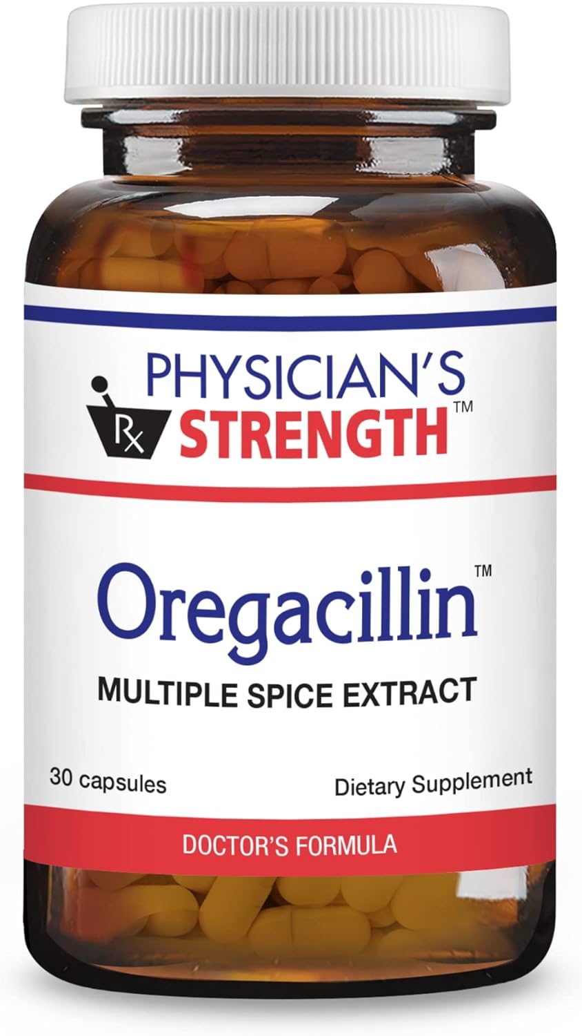 Physician's Strength Oregacillin Capsules - Spice Extract Blend for Respiratory Health - 30 Servings