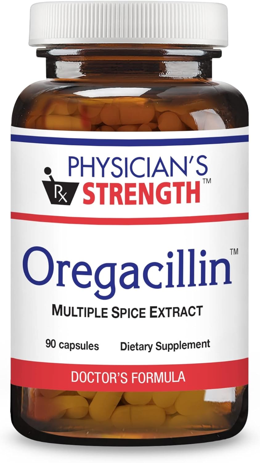 Physician's Strength Oregacillin Capsules - Supports Respiratory Health - 90 Servings - Spice Extract Blend