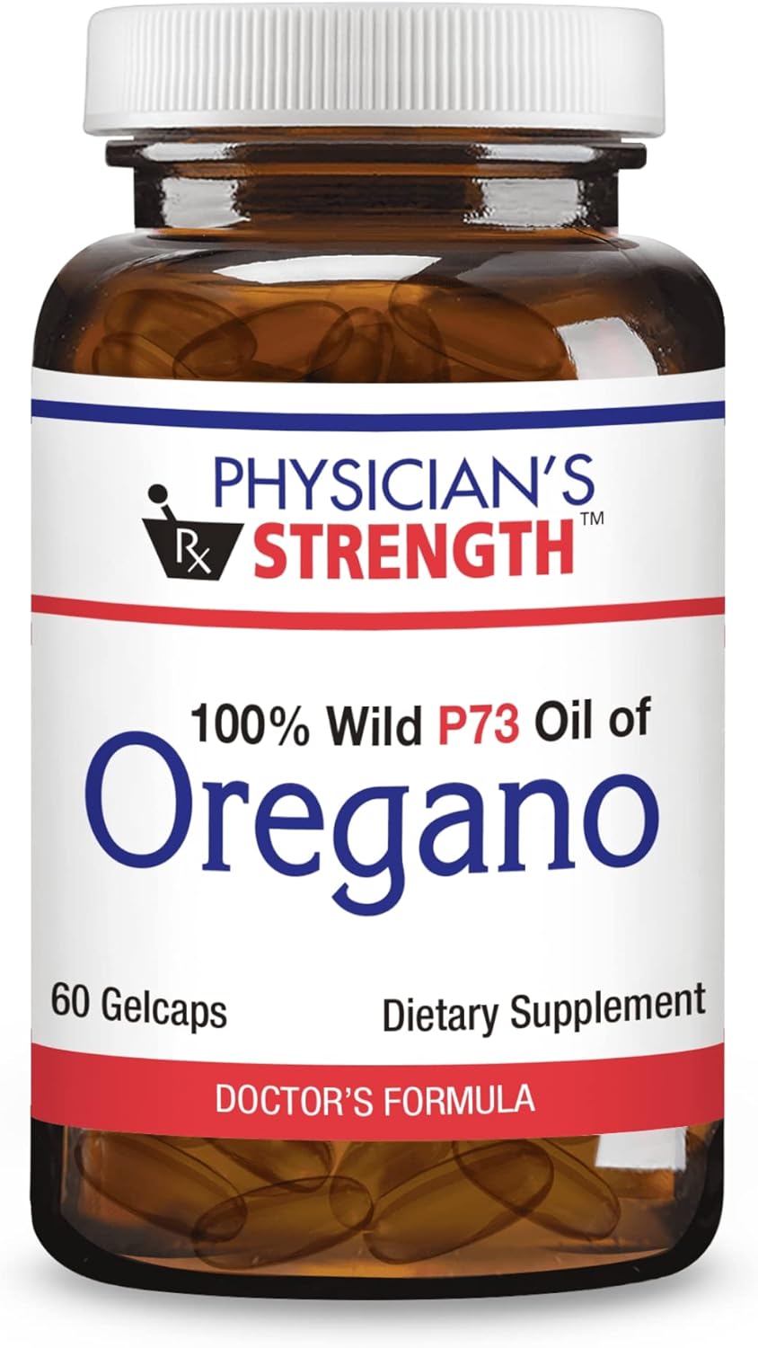 Physician's Strength Wild Oil of Oregano Gelcaps - Non-GMO - 60 Servings - 60 Count