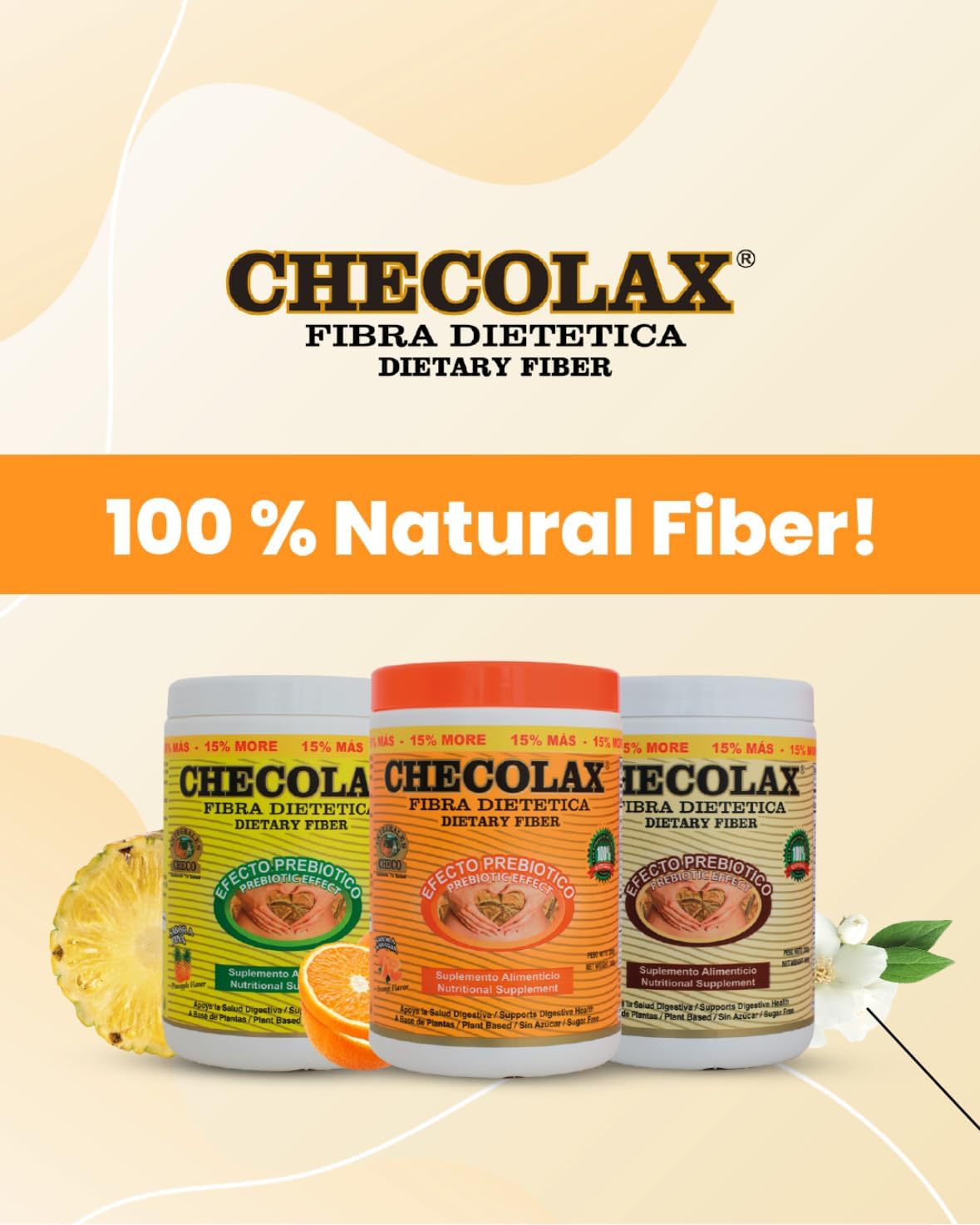 PINEAPPLE Flavored CHECOLAX - Natural Constipation Relief, Weight Loss, Detox, Regularity, Bloating Relief, Gut Health - Sugar Free, Non-GMO, Plant-Based (4.5 oz)