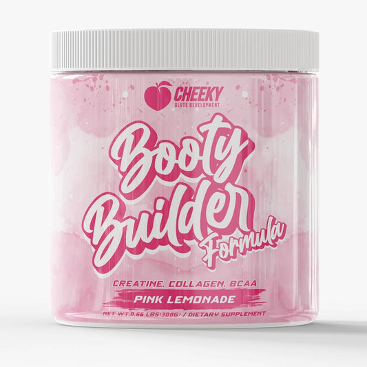 Pink Lemonade Glute Pump Formula for Women - Muscle Gain & Booty Growth Enhancer with BCAAs, Collagen, and Creatine Blend