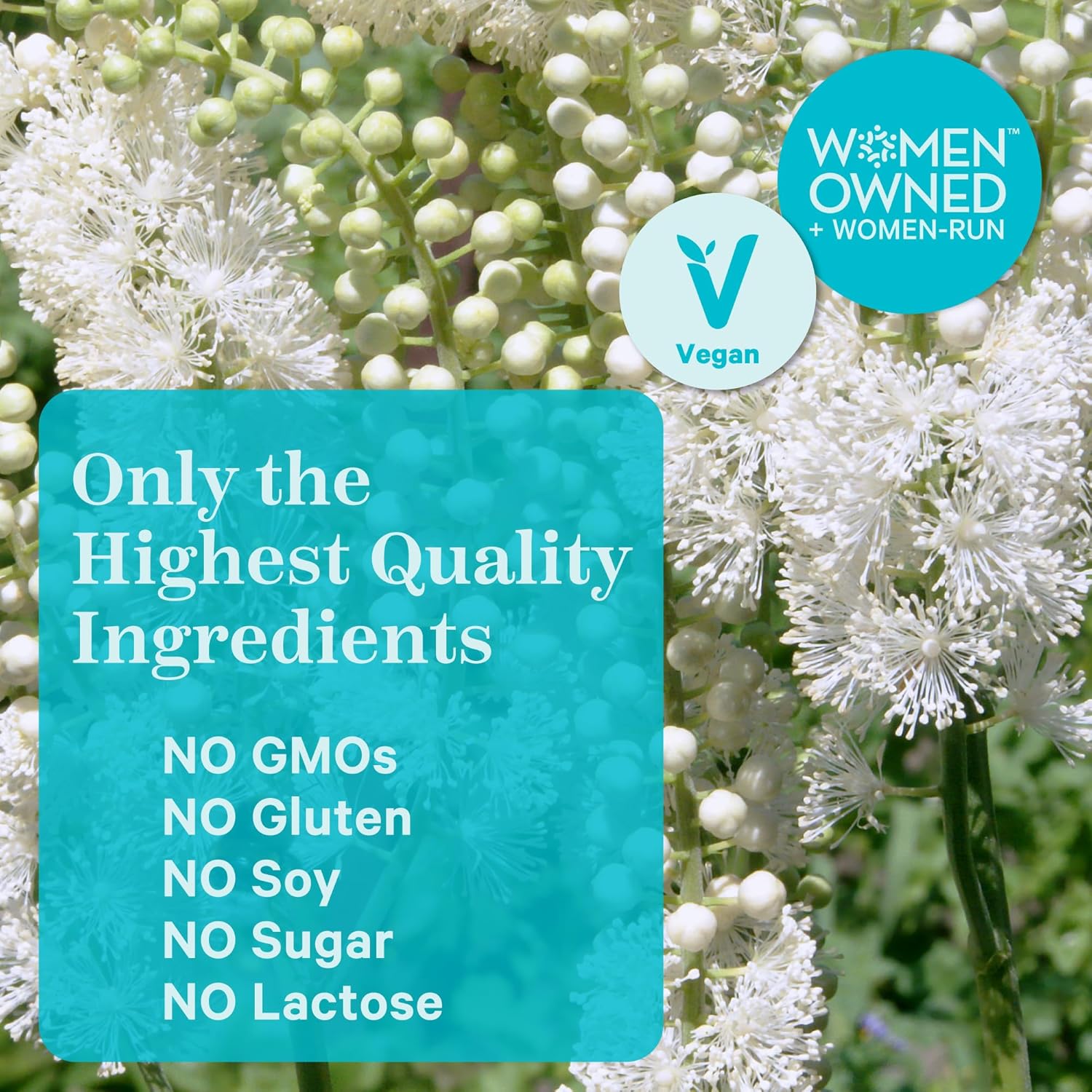 Pink Stork Black Cohosh Capsules - Hormone Balance & Fertility Support - Period, Ovulation, Mood Boost - 30 Capsules, 540 mg