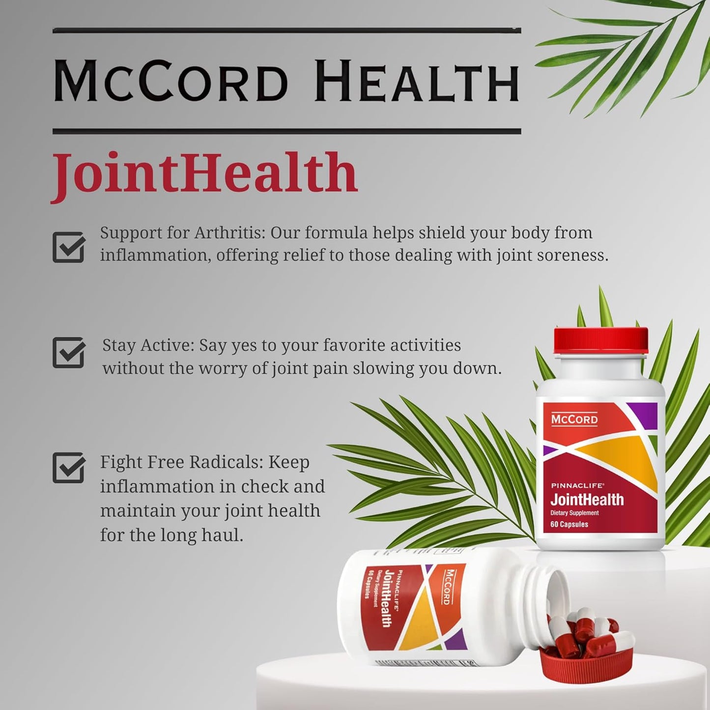 Pinnaclife Olivamine JointHealth Capsules for Relief of Sore and Tender Joints