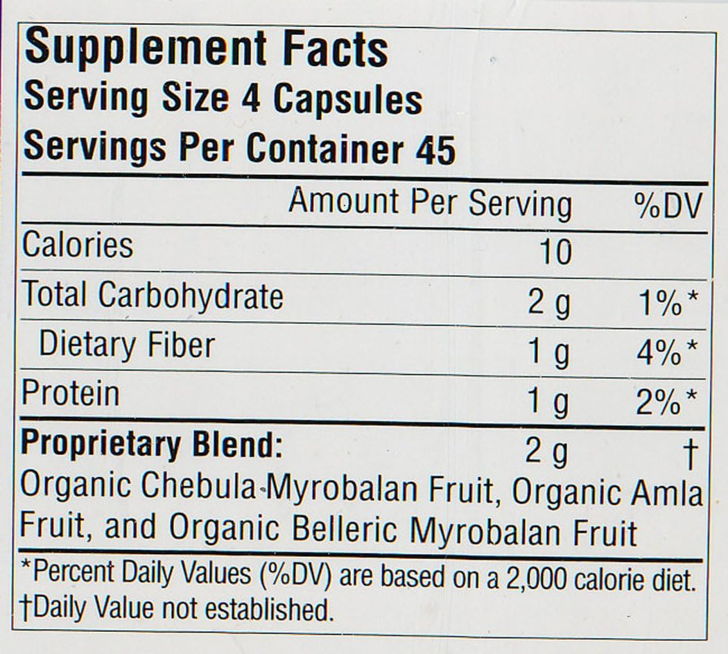 Planetary Formulas Triphala 500 mg Capsules - 360 Capsules (2 Pack) by Planetary Herbals