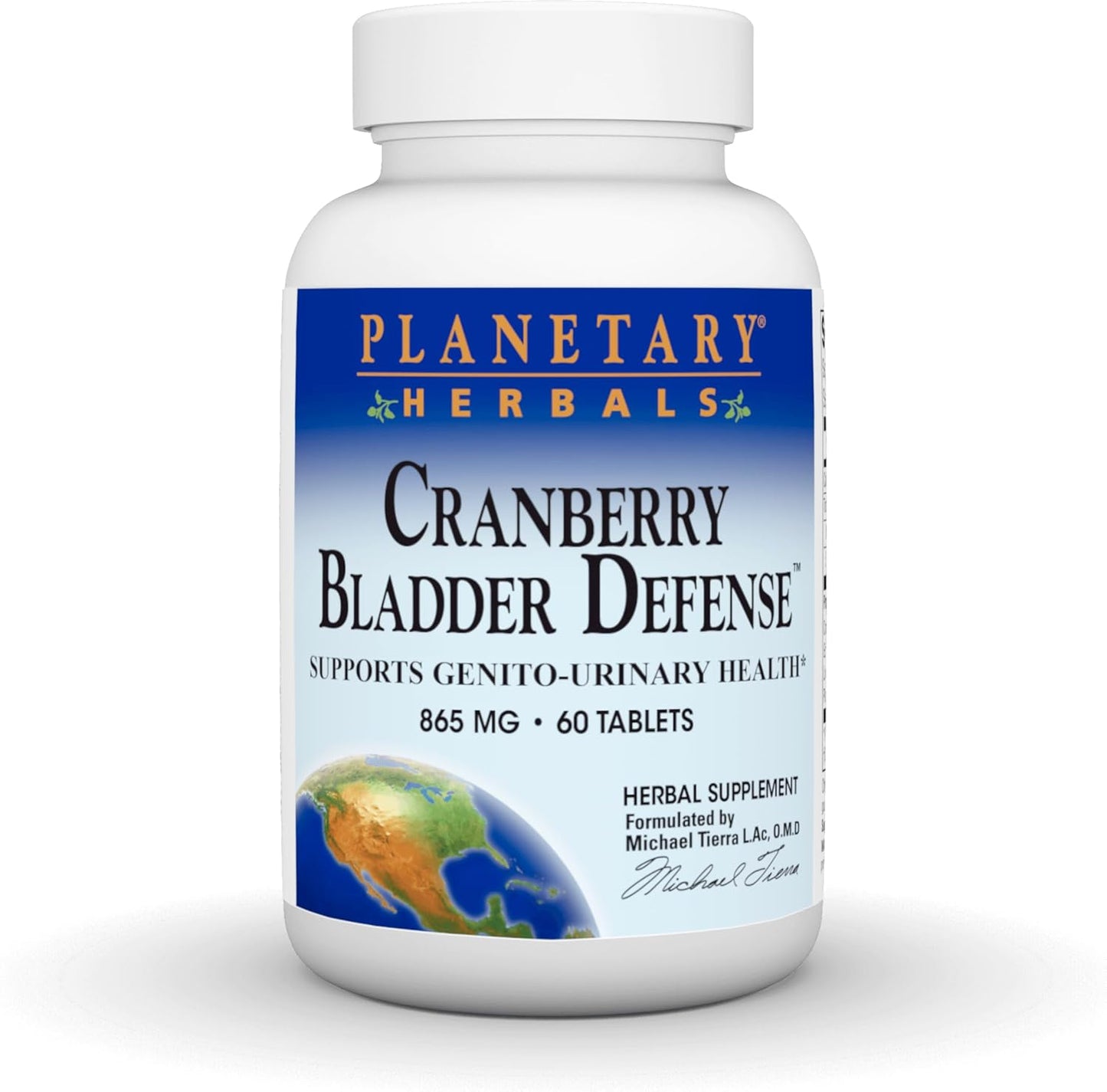 Planetary Herbals Cranberry Bladder Defense Tablets - 880 mg - Supports Genito-Urinary Health - 60 Count