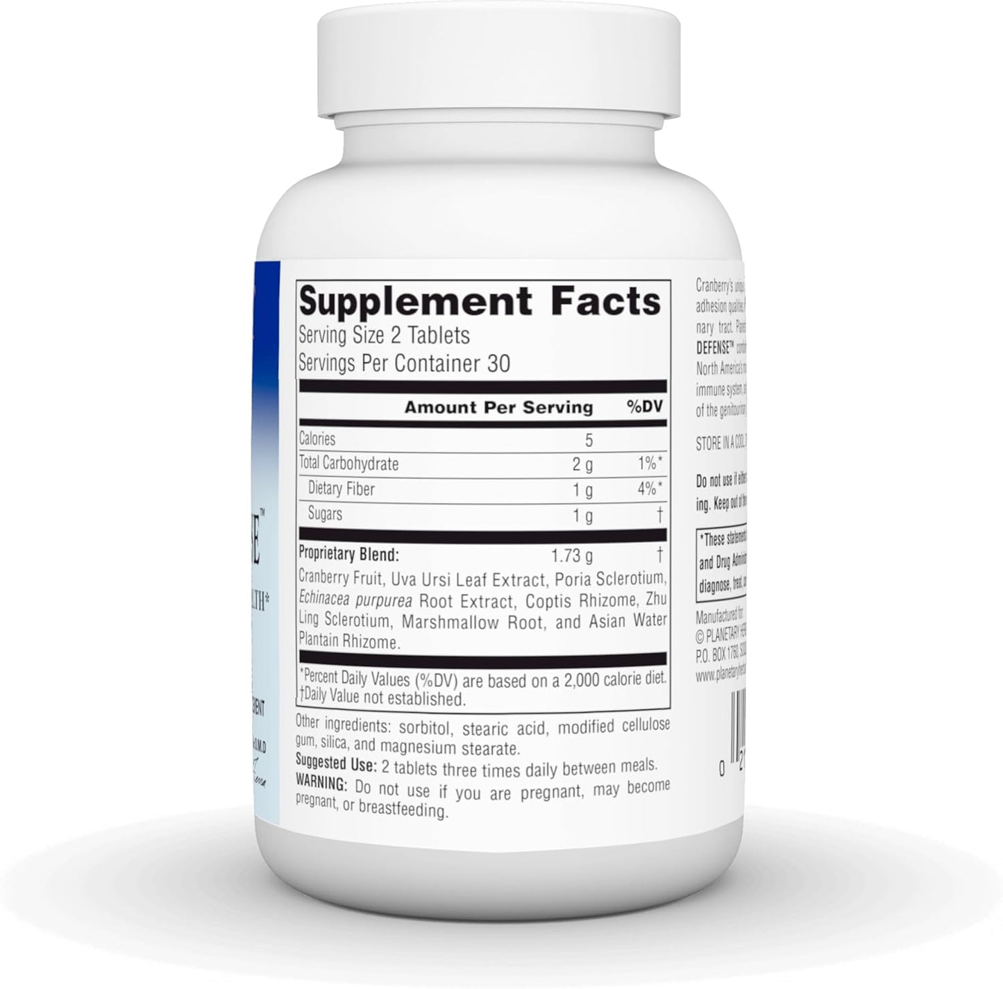 Planetary Herbals Cranberry Bladder Defense Tablets - 880 mg - Supports Genito-Urinary Health - 60 Count