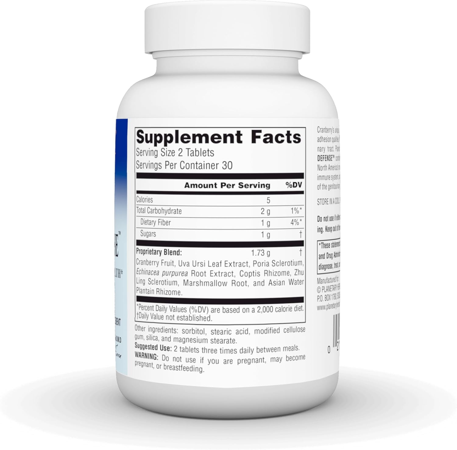 Planetary Herbals Cranberry Bladder Defense Tablets - 880 mg - Supports Genito-Urinary Health - 60 Count