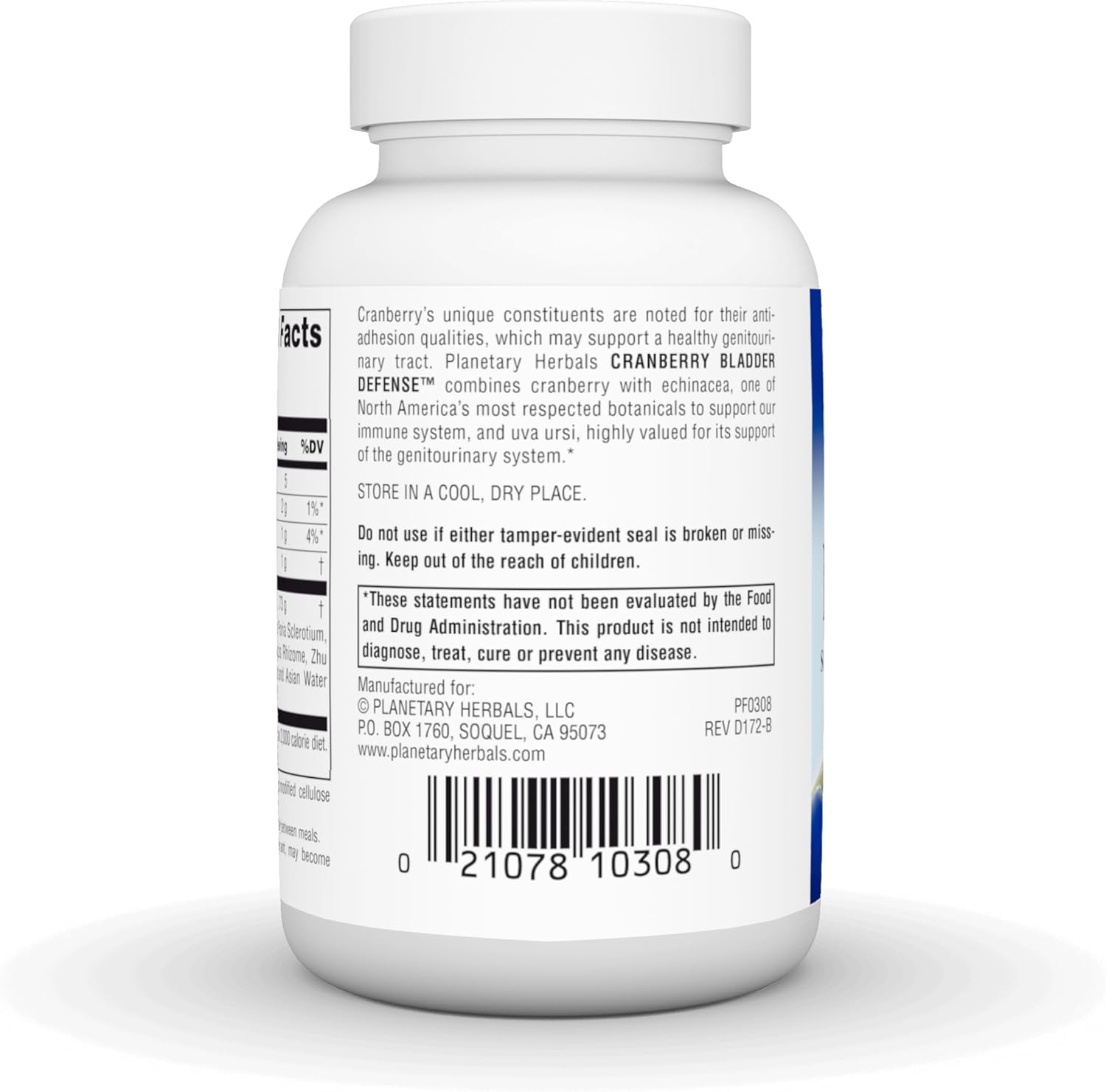 Planetary Herbals Cranberry Bladder Defense Tablets - 880 mg - Supports Genito-Urinary Health - 60 Count