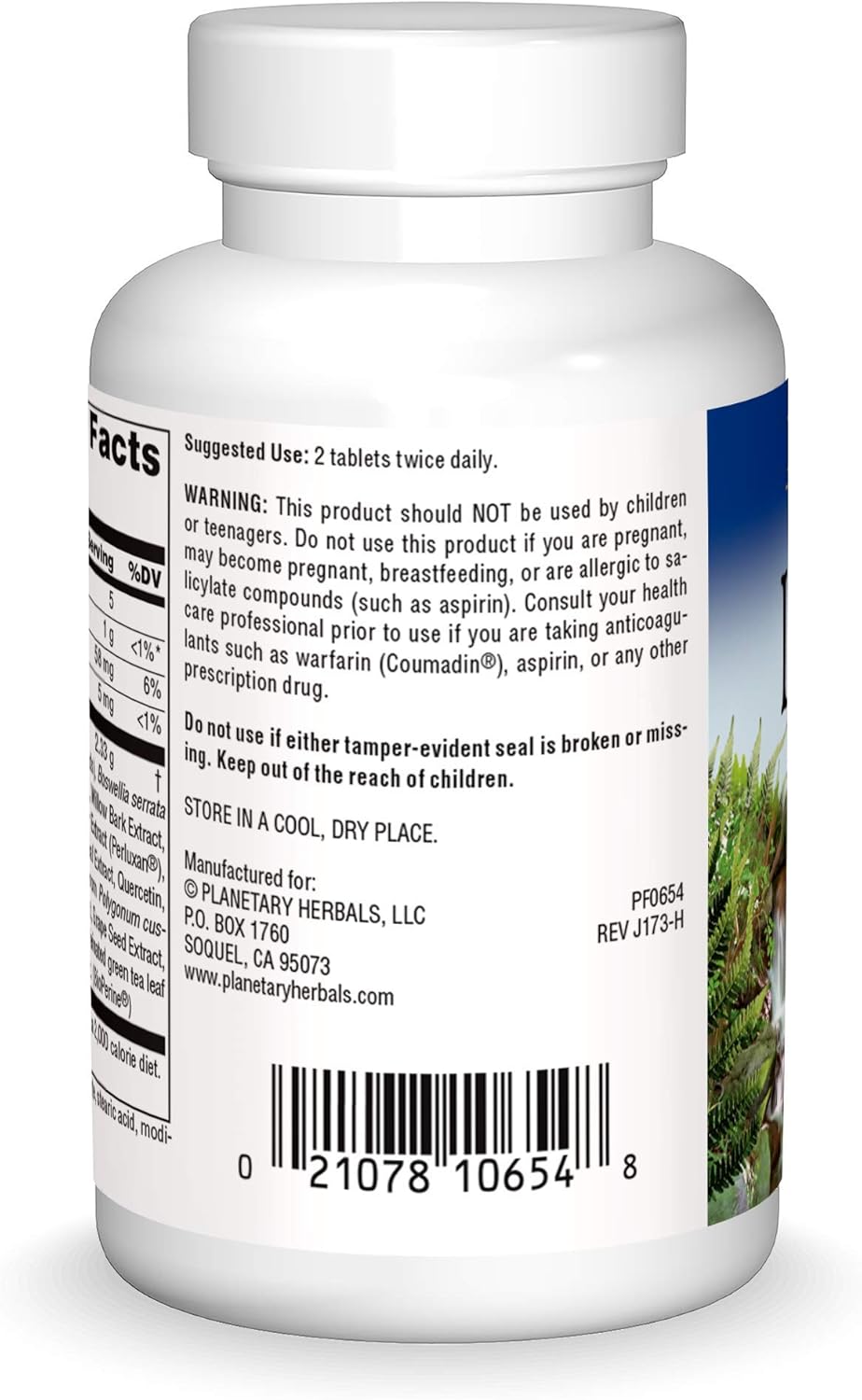 Planetary Herbals Inflama-Care Complex with Turmeric & Boswellia - 30 Tablets