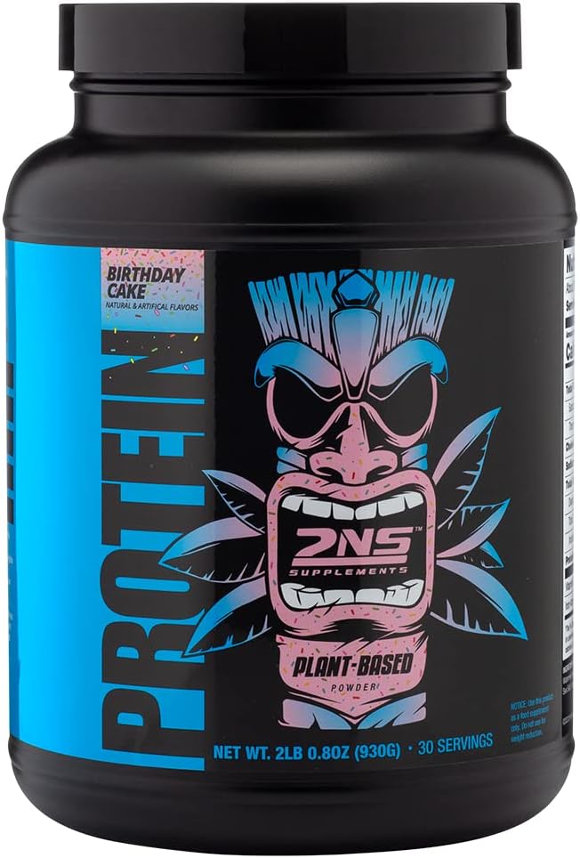 Plant-Based Birthday Cake Protein Powder - 30 Servings, 2.2 LB - 21G Vegan Protein & Essential Amino Acids for Muscle Growth & Recovery - No Added Sugars, Soy, Gluten or GMOs