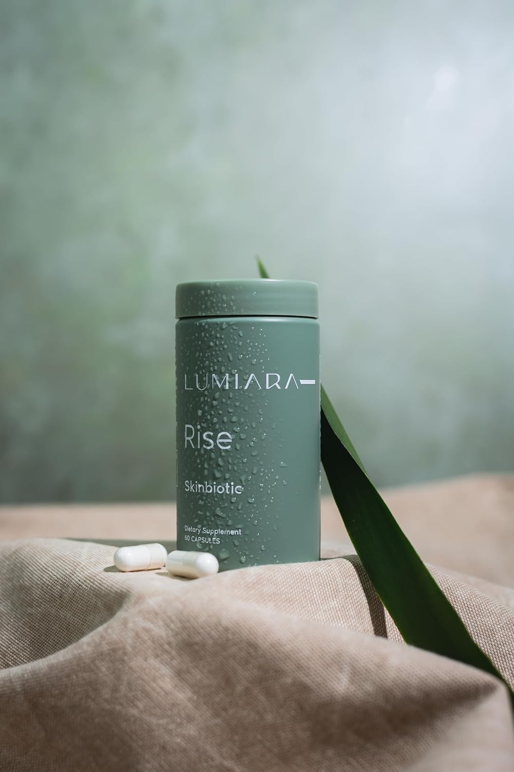 Plant-Based Collagen Booster for Women - Lumiara Rise Skinbiotic Skin Supplement - Beauty & Gut Health Support - Chemical-Free - 60 Capsules