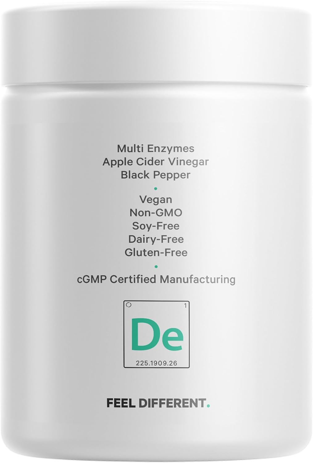 Plant-Based Digestive Enzymes Supplement - 3-Month Supply - 14 Enzymes, Probiotics, Prebiotics - 90 Capsules