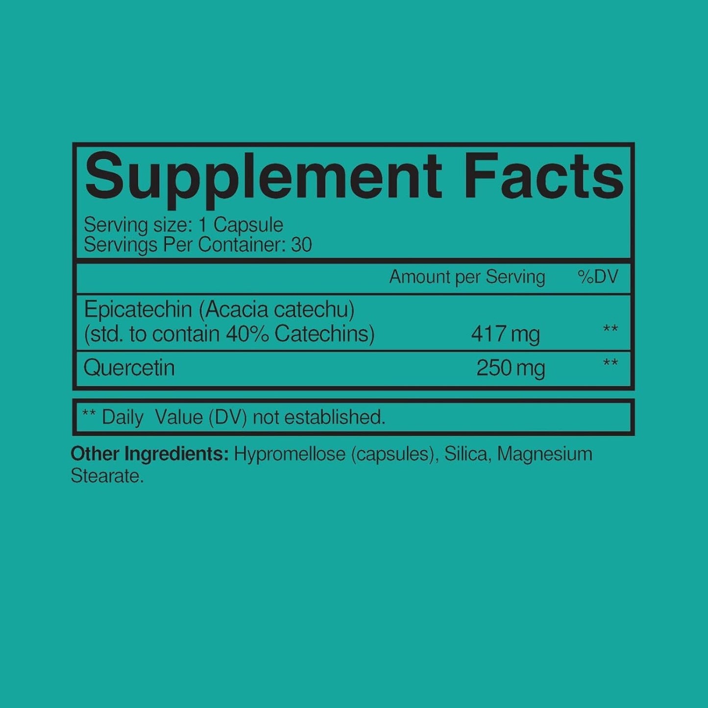 Plant-Based Endurance Supplement for Muscle Resilience and Peak Performance - Bio-Nutrient Workout Recovery Capsules with Epicatechin and Iso Quercetin - 30 Caps