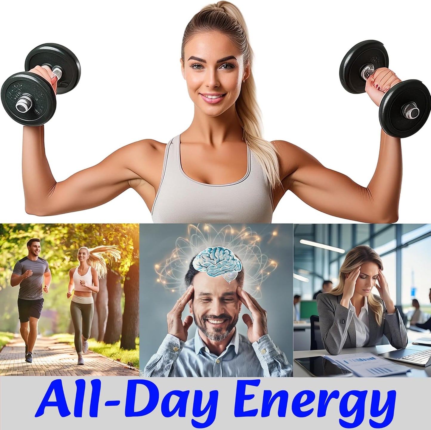 Plant-Based Energy Patches (30 Pack) | Natural Ingredients for Focus & Energy | Vitamin B Complex | Water-Resistant | Daily Wellness for Men & Women