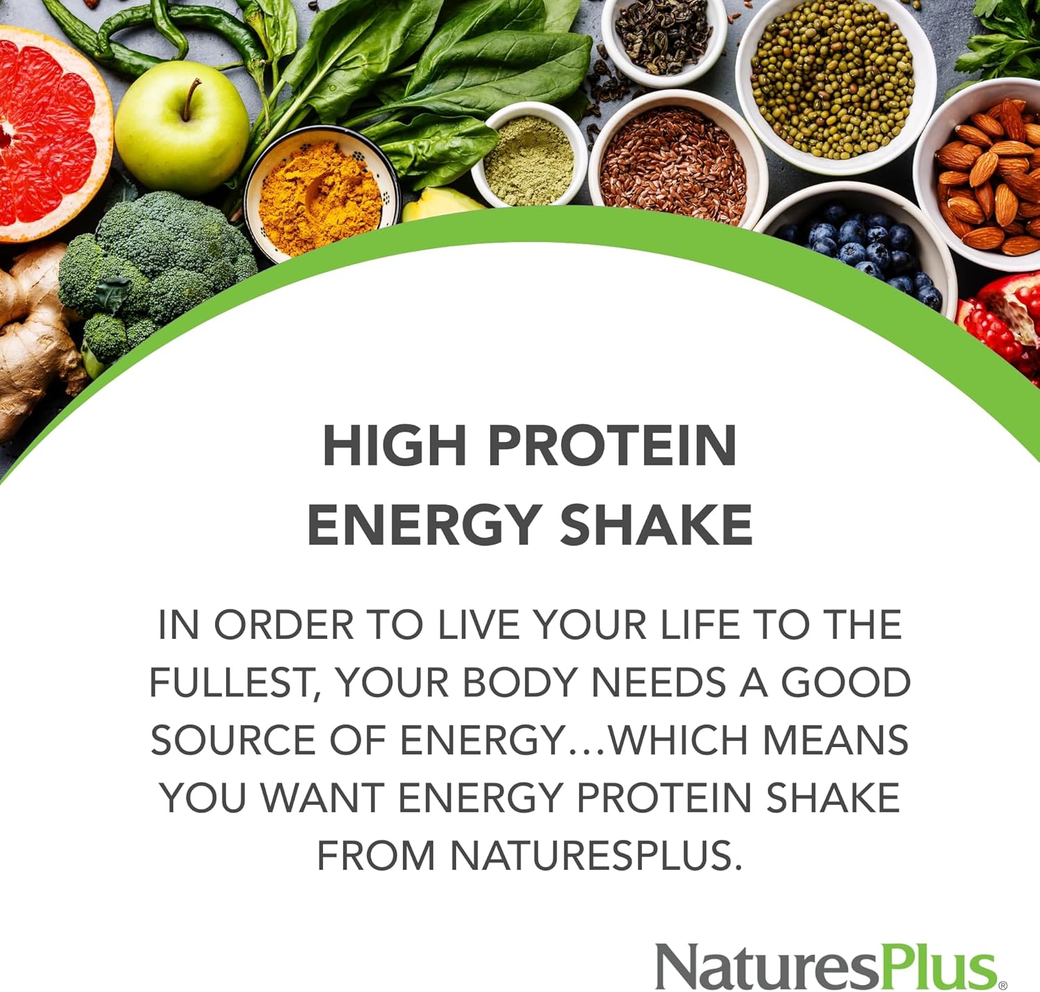 Plant-Based Energy Shake with 16g Protein, Digestion-Supporting Enzymes, Non-GMO - 0.95 lb, 16 Servings