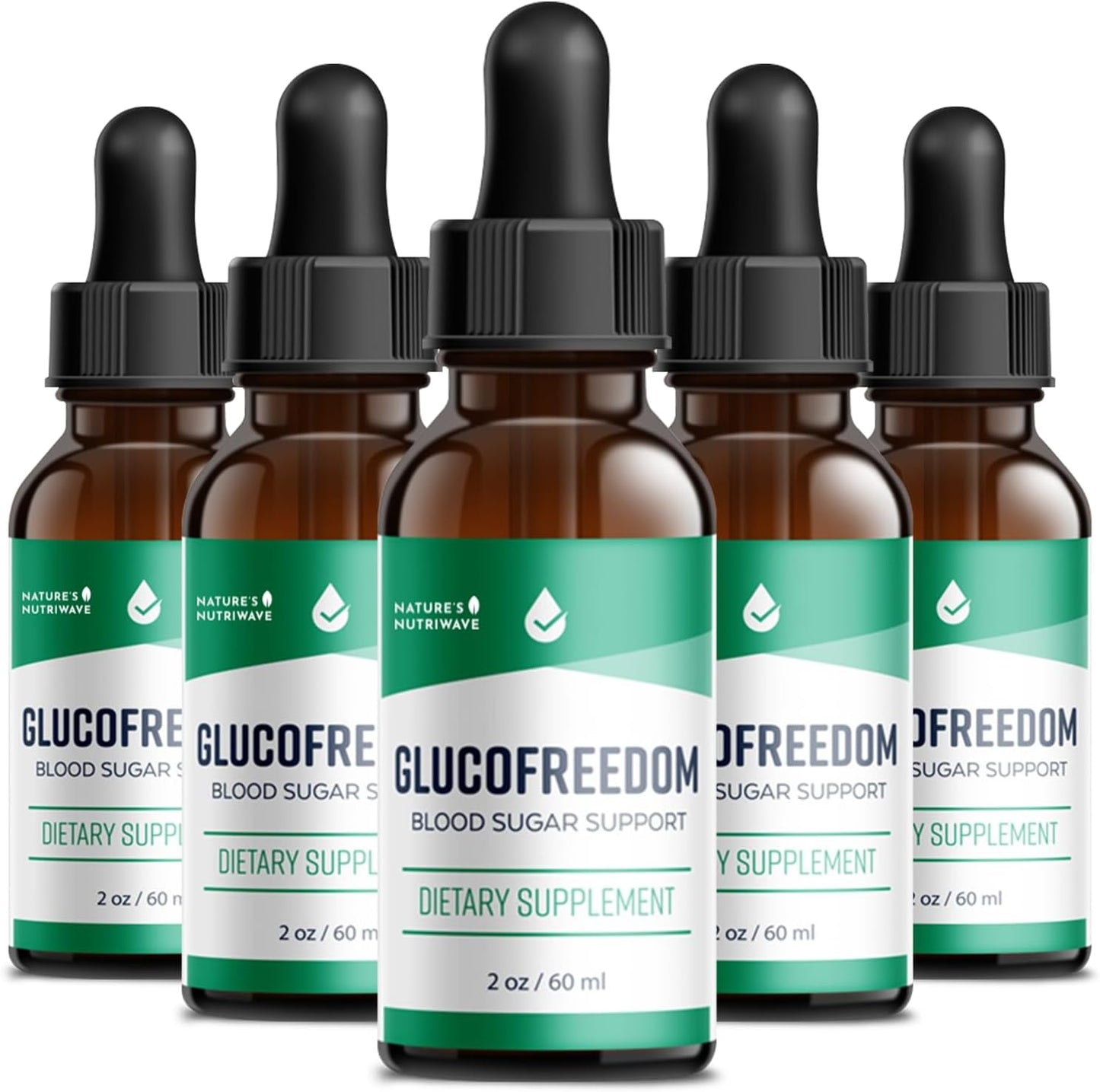Plant-Based GlucoFreedom Drops with Astragalus and Grape Seed - 100% Natural Support - GMP-Certified - Non-GMO - Made in USA - 2oz, 6 Month Supply