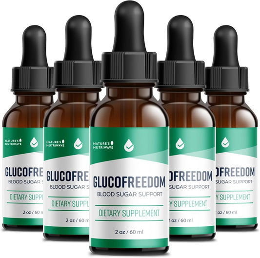 Plant-Based GlucoFreedom Drops with Astragalus and Grape Seed - 100% Natural Support - GMP-Certified - Non-GMO - Made in USA - 2oz, 6 Month Supply