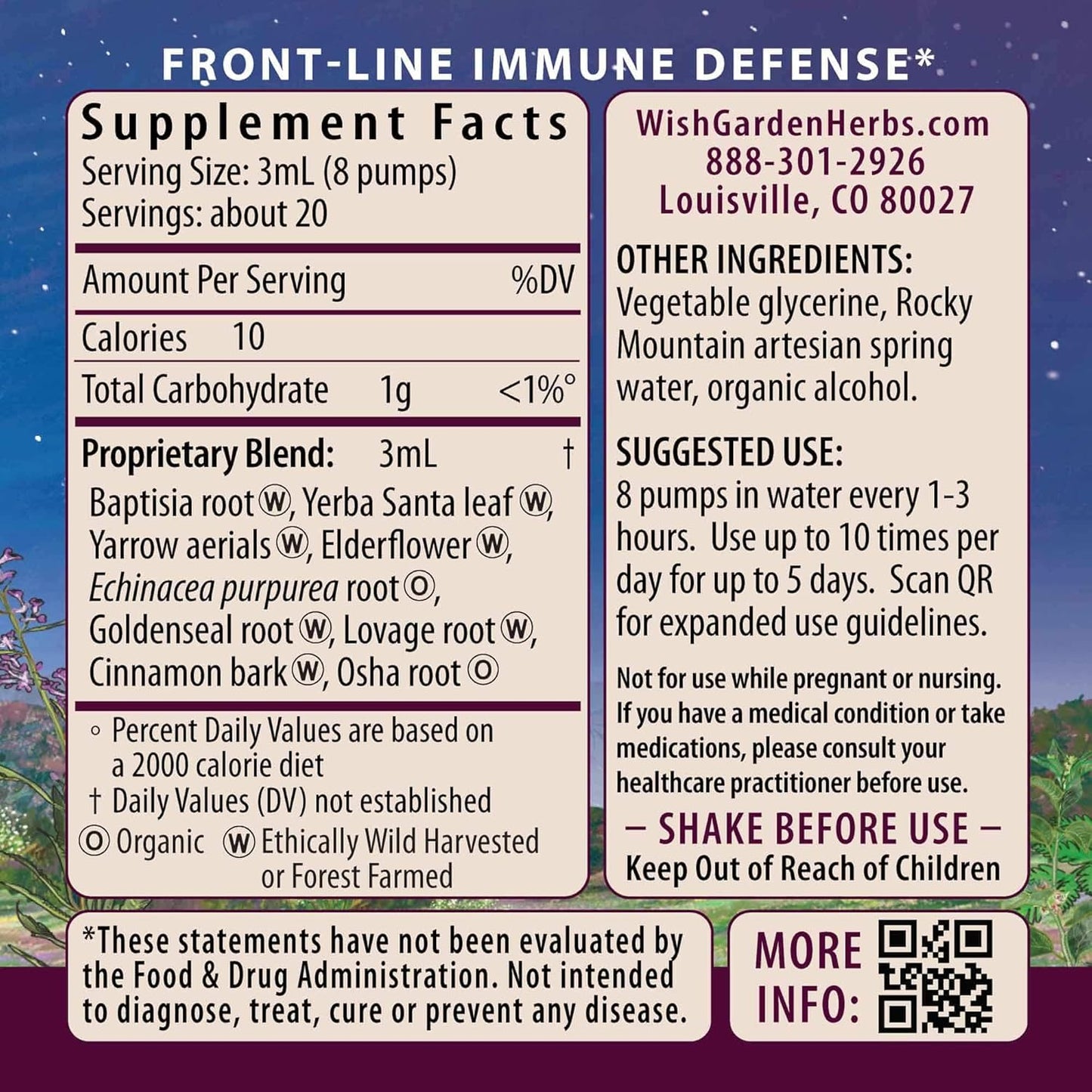 Plant-Based Immune Booster with Echinacea & Goldenseal - Herbal Immunity Support Supplement for Adults - Rapid Immunity Boost Formula - 2oz