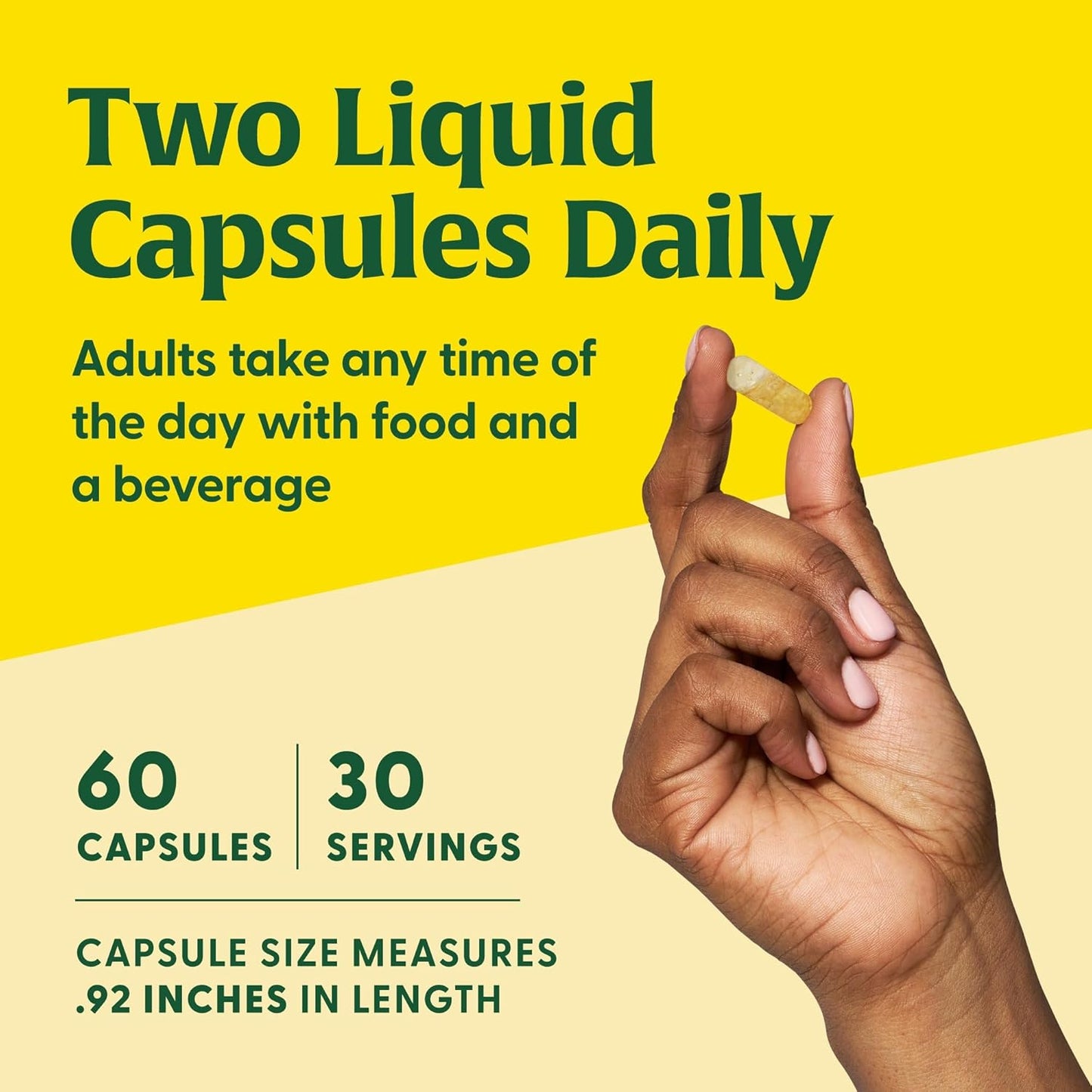 Plant-Based Liquid Prenatal DHA & Choline Capsules for Baby's Brain Development - MegaFood Baby & Me 2 - Vegan - 60 Capsules