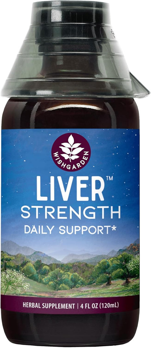 Plant-Based Liver Support Tonic with Burdock, Dandelion, Yellow Dock - Liver Cleanse & Detox Supplement for Healthy Liver Function - 4oz