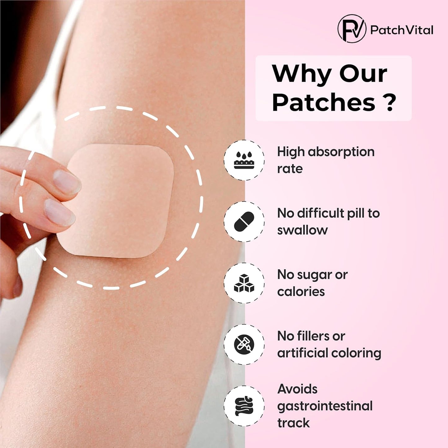 Plant-Based Menopause Patches (30 Count) - Natural Relief for Hormonal Balance, Hot Flashes, Night Sweats - Water-Resistant Formula