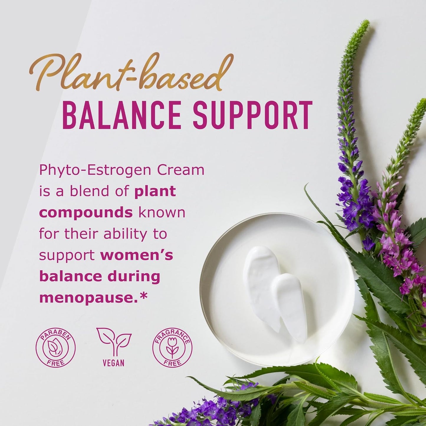 Plant Based PhytoEstrogen & Progesterone Cream for Hormone Balance in Women - 96 Servings Estrogen Cream + 120 Servings Progesterone Cream