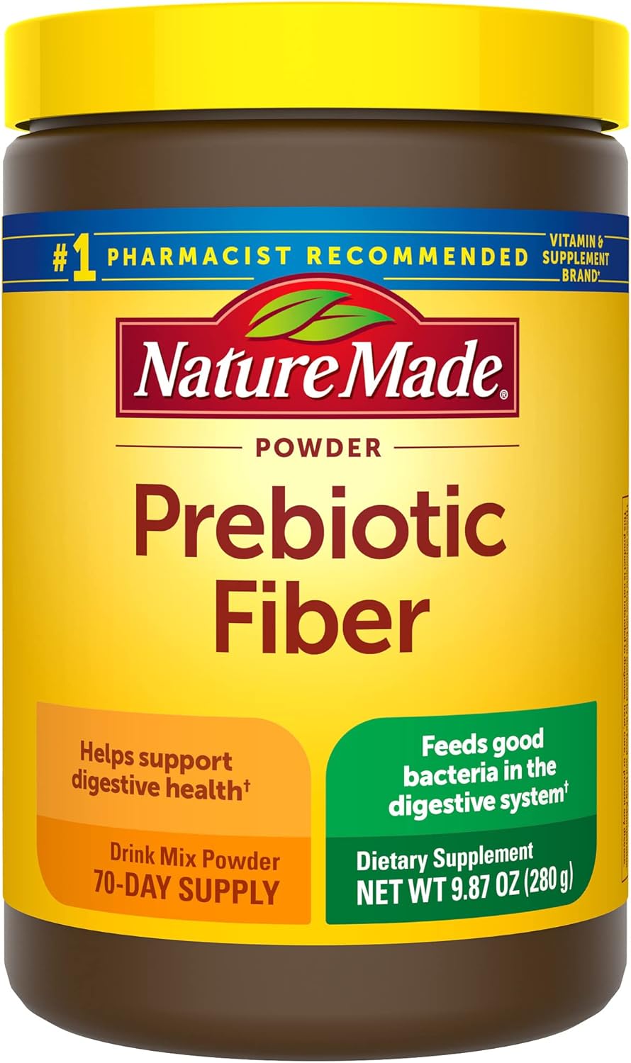 Plant Based Prebiotic Fiber Powder for Digestive Support - Taste Free, Sugar Free, Vegetarian Drink Mix - 9.87 oz, 70 Servings