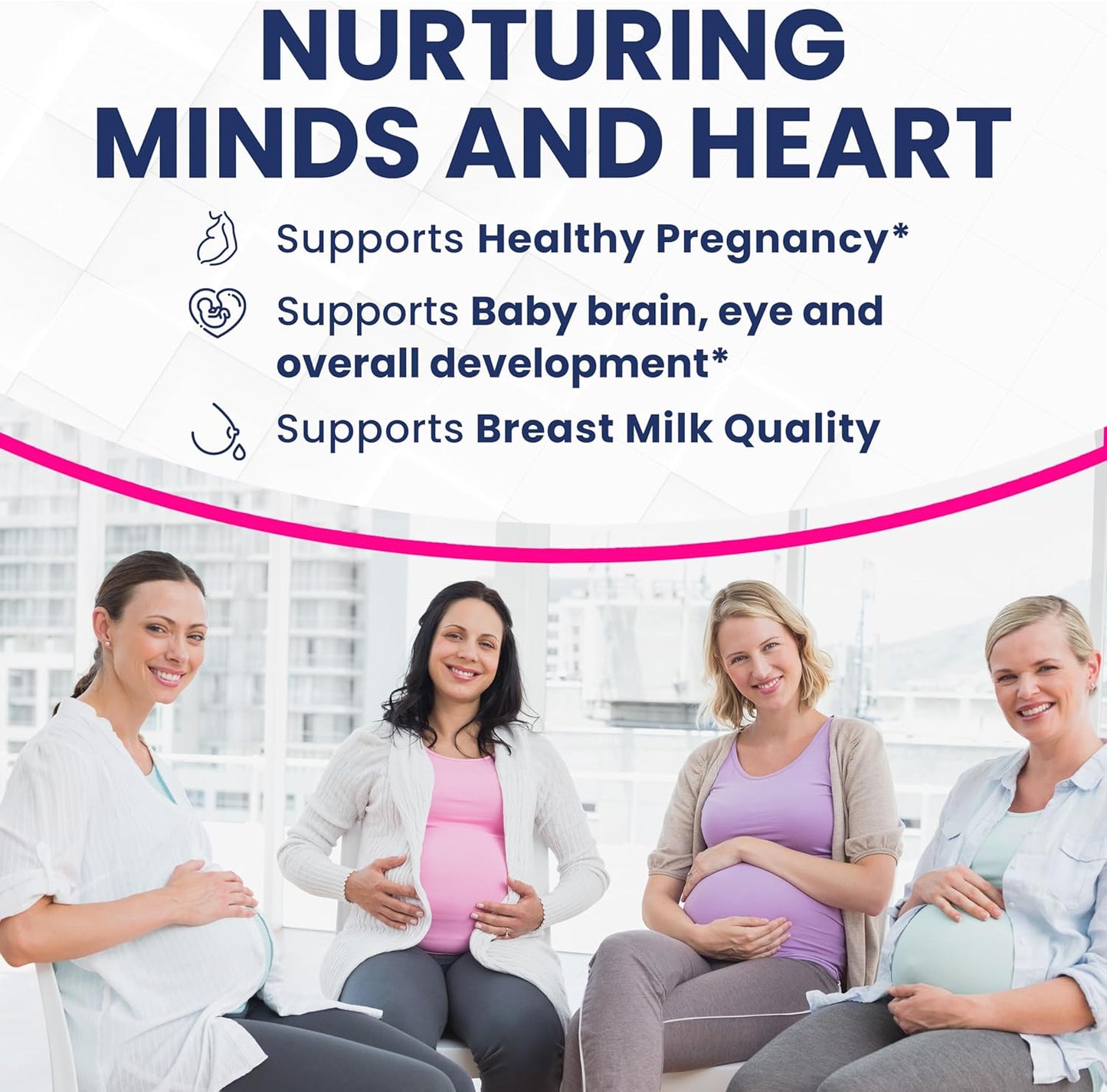 Plant-Based Prenatal DHA Supplements - Vegan 800mg DHA DPA Omega 3 - Supports Mom and Baby Health - Brain and Eye Development - No Fish Oil