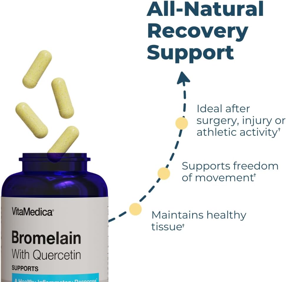 Plant-Based Recovery Bundle: Arnica Montana, Bromelain, Quercetin | Made in USA | VitaMedica