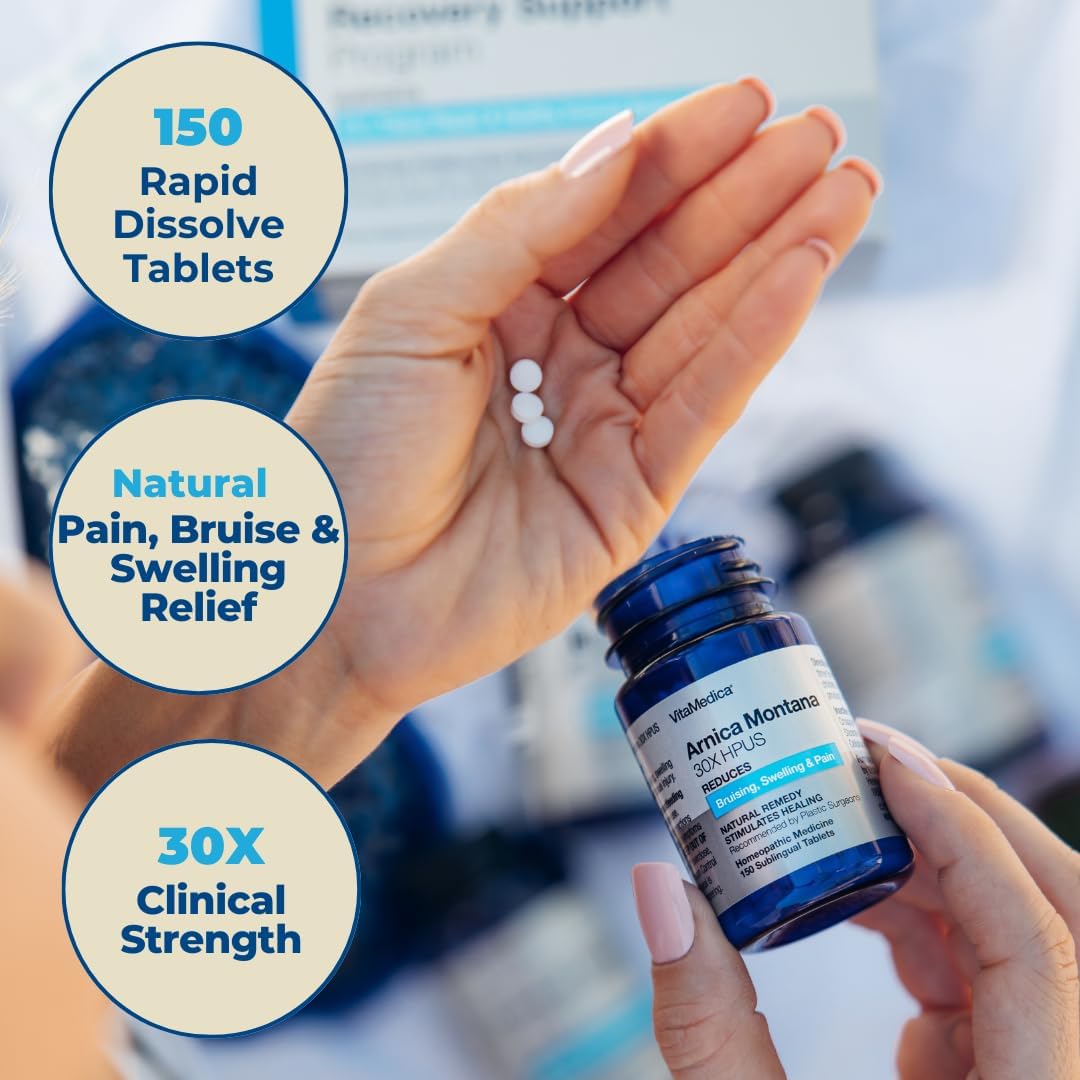 Plant-Based Recovery Bundle: Arnica Montana, Bromelain, Quercetin | Made in USA | VitaMedica