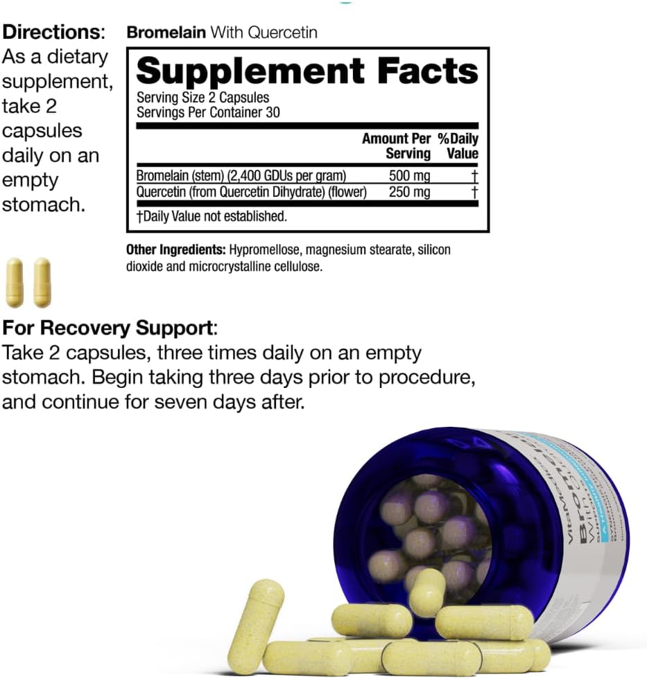 Plant-Based Recovery Bundle: Arnica Montana, Bromelain, Quercetin | Made in USA | VitaMedica